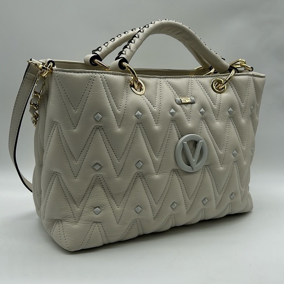1712- Valentino By Mario Valentino Genuine Italian Leather used - Picture 1 of 12